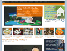 Tablet Screenshot of cakeweddingideas.com
